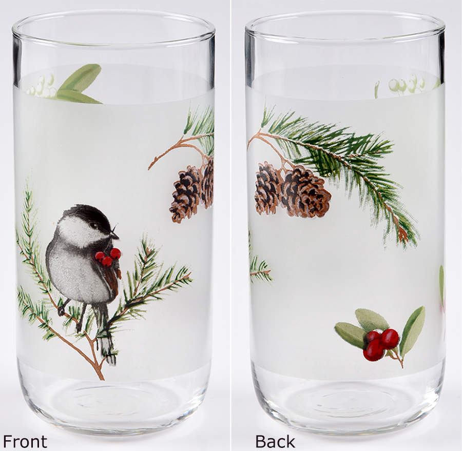 Winterwood Green 16 Oz Glassware Cooler by Pfaltzgraff-1