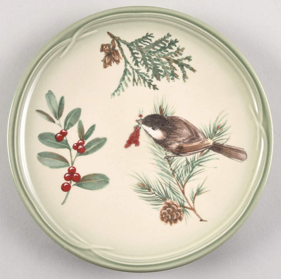 Winterwood Green Accent Salad Plate by Pfaltzgraff-1