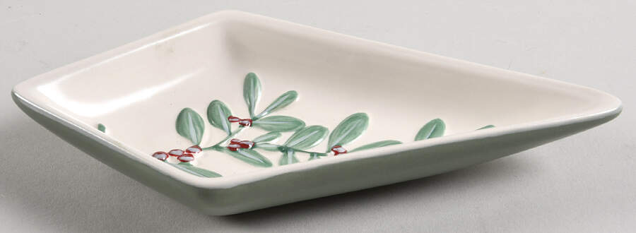 Winterwood Green Individual Section Star Shaped Dish by Pfaltzgraff-1