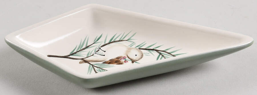 Winterwood Green Individual Section Star Shaped Dish by Pfaltzgraff-1