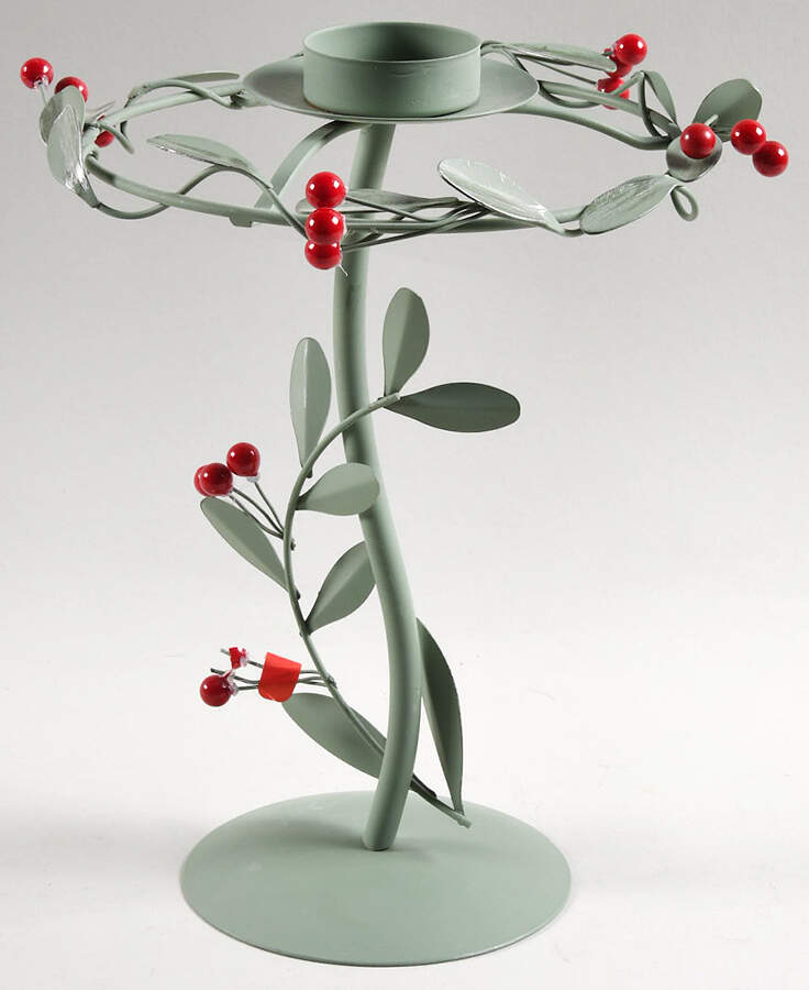 Winterwood Green Tea Light Lamp No Shade by Pfaltzgraff-1