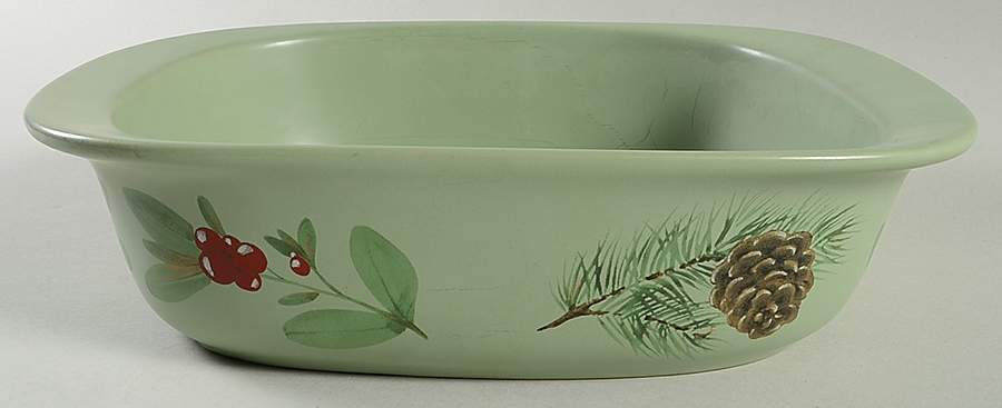 Winterwood Green 8" Square Baker by Pfaltzgraff-1