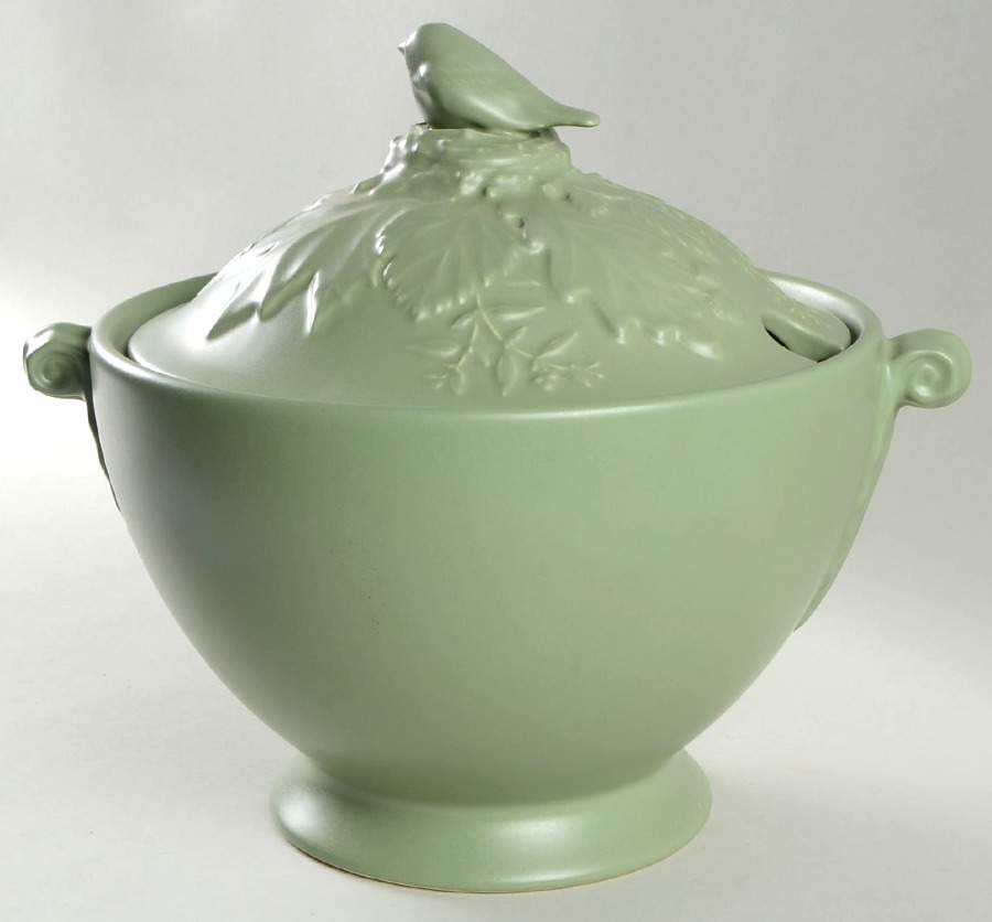 Winterwood Green Tureen & Lid by Pfaltzgraff-1
