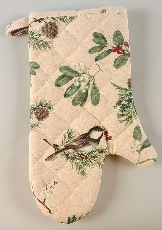 Winterwood Green Cloth Oven Mitt by Pfaltzgraff-1
