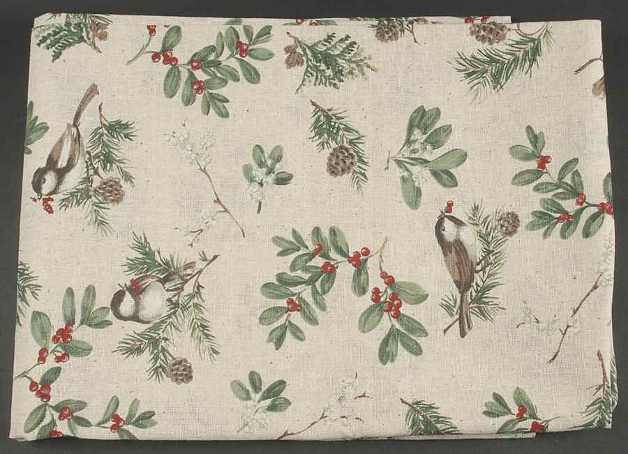 Winterwood Green Tablecloth-Rectangular 53 X 70 by Pfaltzgraff-1