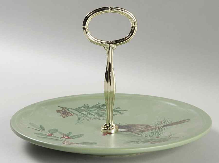 Winterwood Green 6" - 7" Tidbit (from Salad Plate) HC by Pfaltzgraff-1