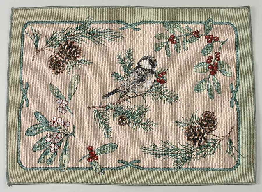Winterwood Green Cloth Placemat by Pfaltzgraff-1