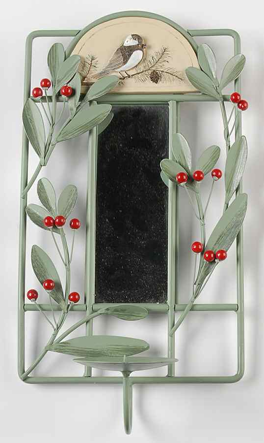 Winterwood Green Metal Wall Sconce Candleholder by Pfaltzgraff-1