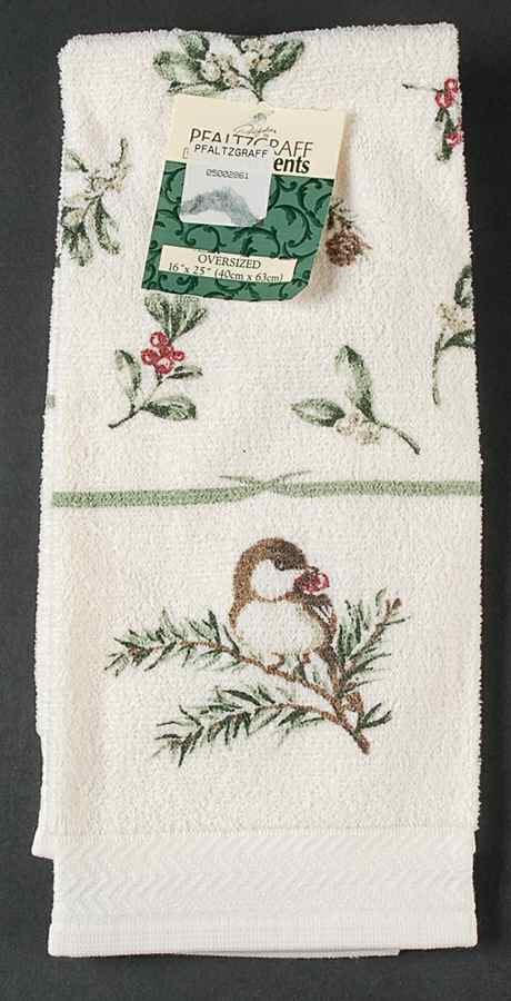 Winterwood Green Cloth Kitchen Towel by Pfaltzgraff-1