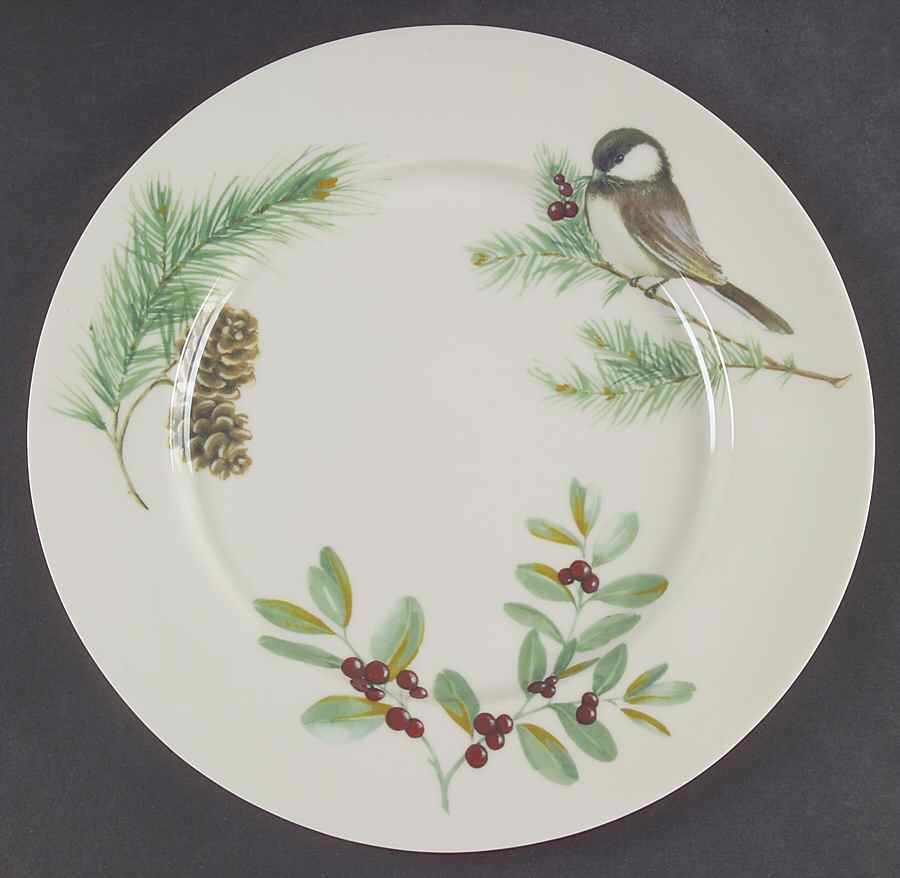 Winterwood Green Melamine Dinner Plate by Pfaltzgraff-1