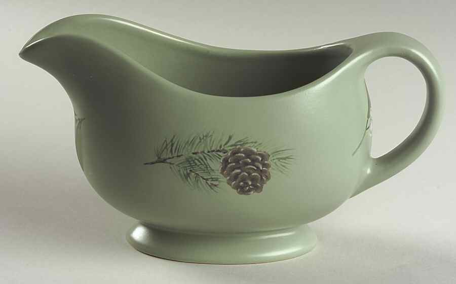 Winterwood Green Gravy Boat by Pfaltzgraff-1