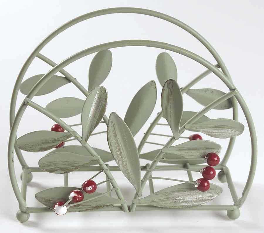 Winterwood Green Metal Napkin Holder by Pfaltzgraff-1