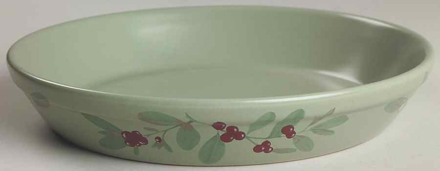 Winterwood Green 9" Pie Baking Plate by Pfaltzgraff-1
