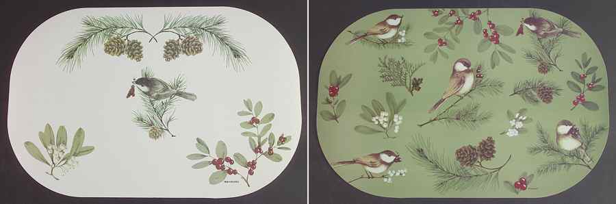 Winterwood Green Vinyl Placemat by Pfaltzgraff-1