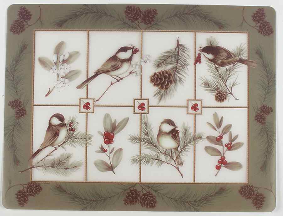 Winterwood Green Vinyl Placemat by Pfaltzgraff-1