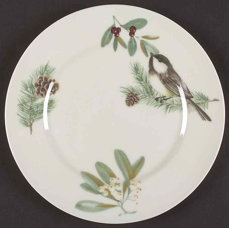 Winterwood Green Melamine Salad Plate by Pfaltzgraff-1