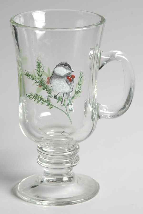 Winterwood Green Glassware Irish Coffee by Pfaltzgraff-1