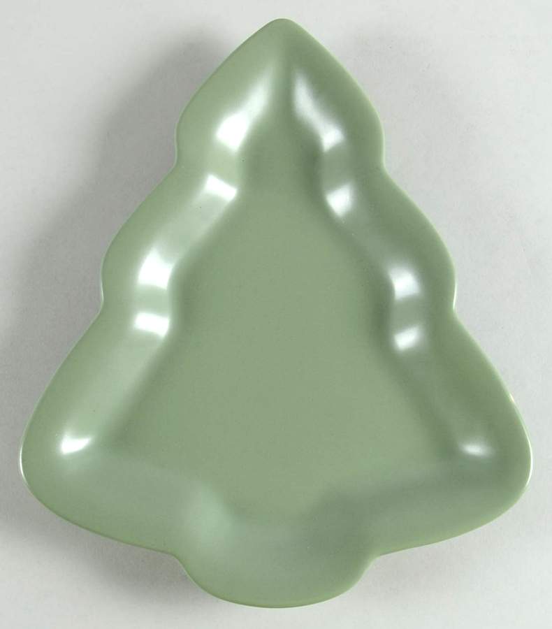 Winterwood Green Large Tree Shaped Dish by Pfaltzgraff-1