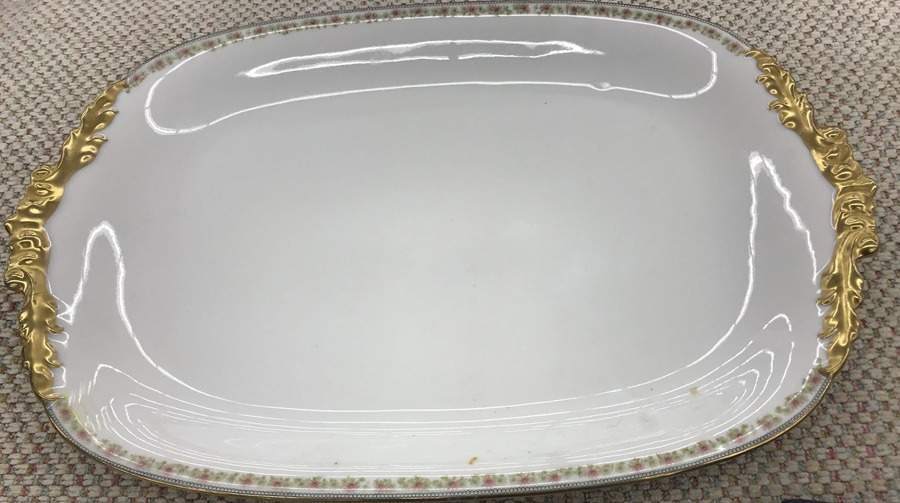 POY163 17" Oval Serving Platter by Jean Pouyat-1