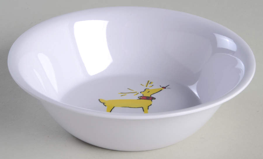 Reindeer Melmac/Melamine Child's Bowl by Pottery Barn China-1