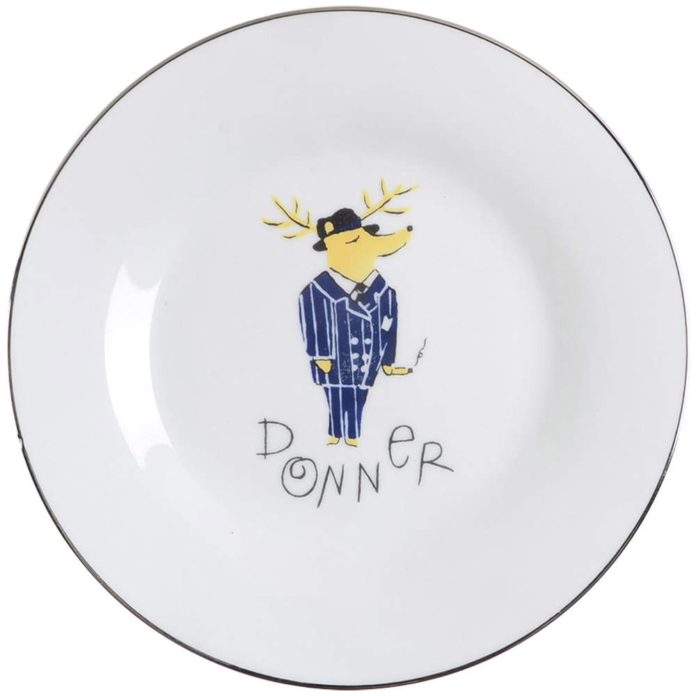 Reindeer Salad Plate by Pottery Barn China-1