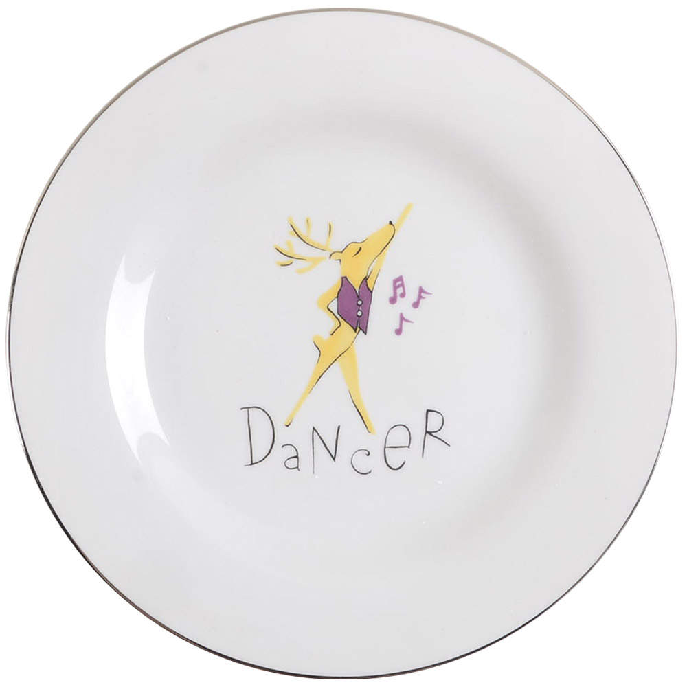 Reindeer Salad Plate by Pottery Barn China-1