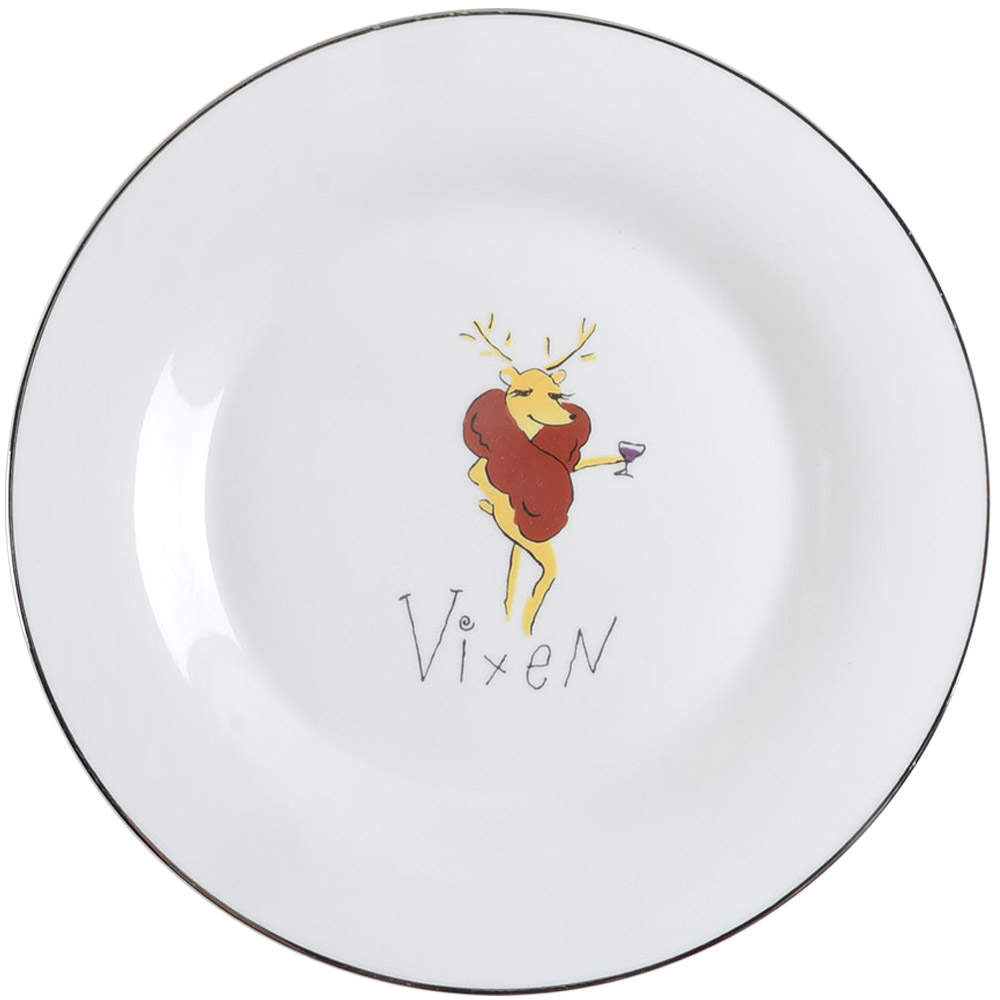 Reindeer Dinner Plate by Pottery Barn China-1