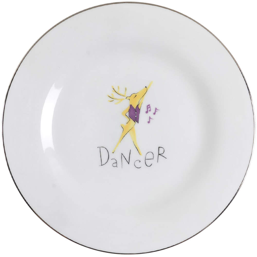 Reindeer Dinner Plate by Pottery Barn China-1