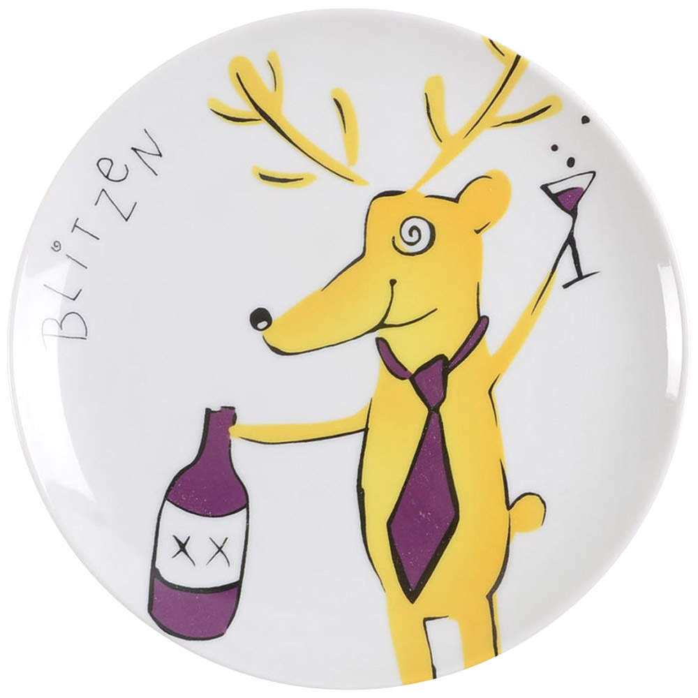 Reindeer Appetizer Plate by Pottery Barn China-1