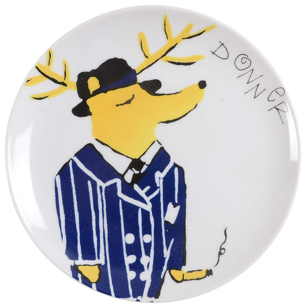 Reindeer Appetizer Plate by Pottery Barn China-1