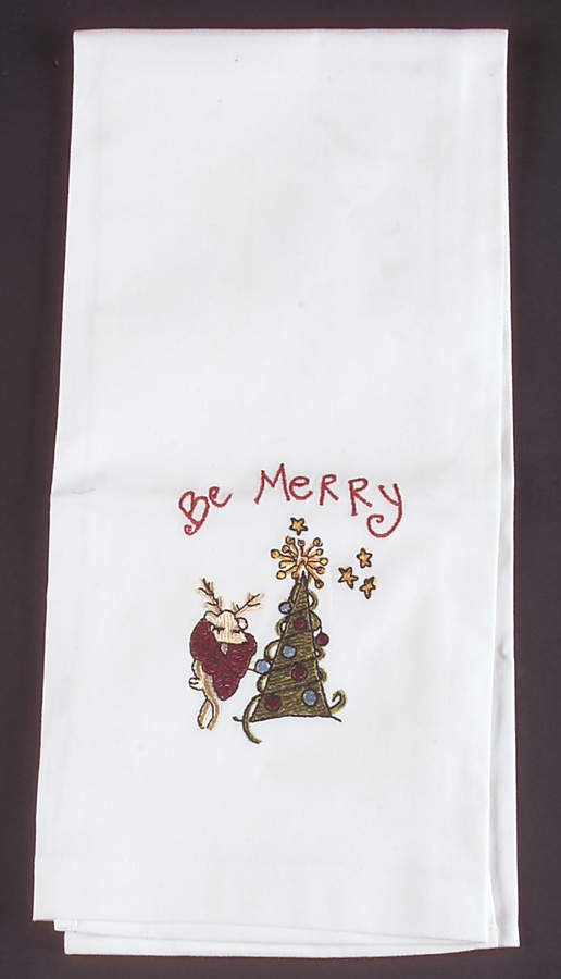 Reindeer Cloth Hand Towel by Pottery Barn China-1