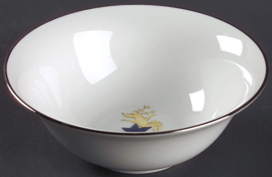 Reindeer Coupe Cereal Bowl by Pottery Barn China-1