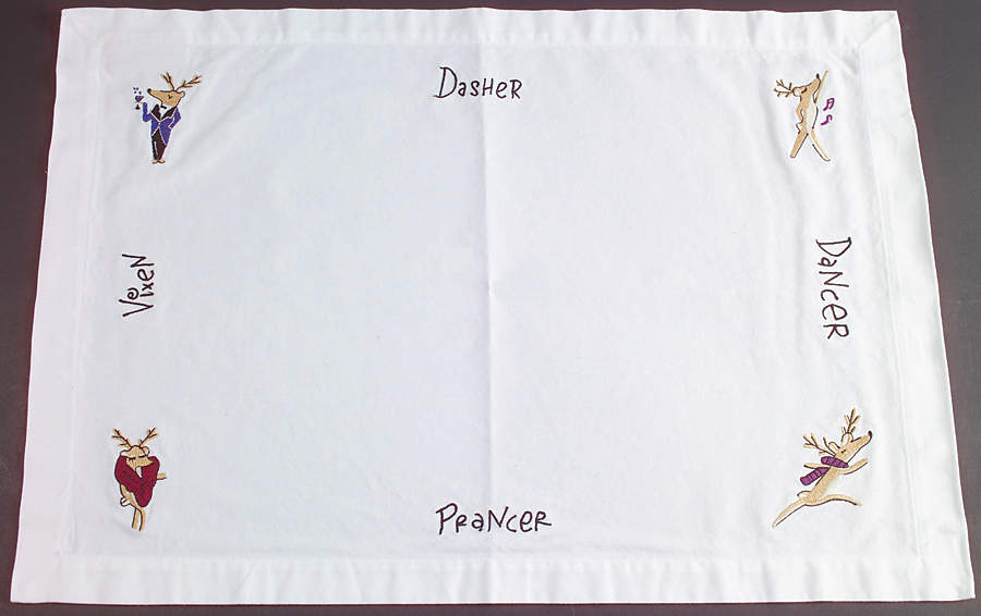 Reindeer Cloth Placemat by Pottery Barn China-1