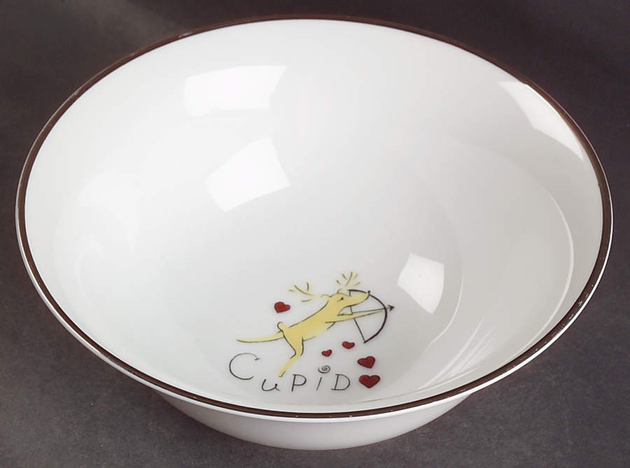 Reindeer Coupe Cereal Bowl by Pottery Barn China-1