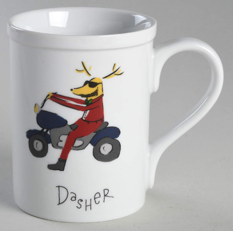 Reindeer Mug by Pottery Barn China-1