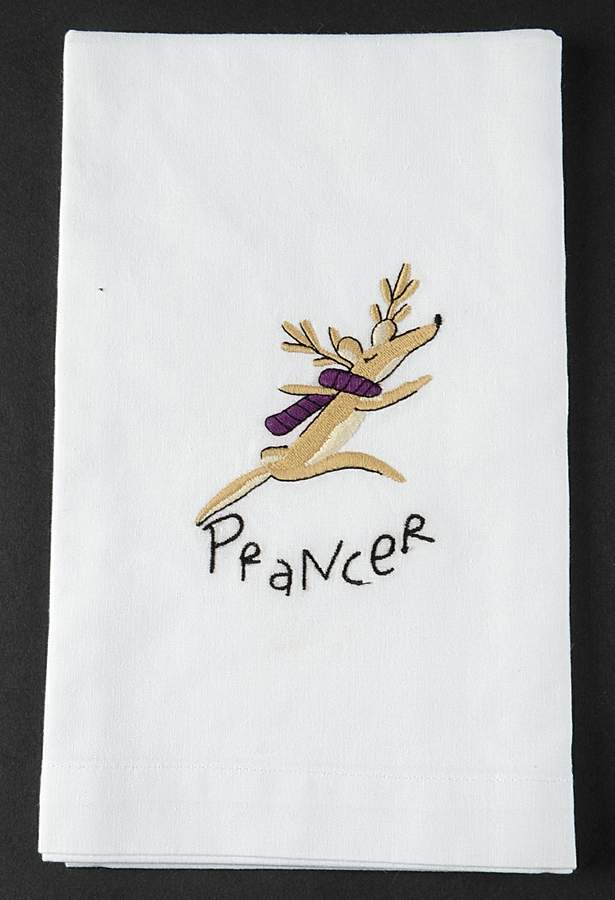 Reindeer Cloth Hand Towel by Pottery Barn China-1