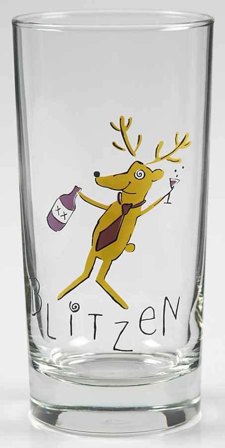 Reindeer 10 Oz Glassware Tumbler by Pottery Barn China-1