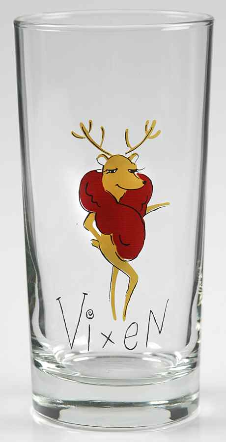 Reindeer 10 Oz Glassware Tumbler by Pottery Barn China-1
