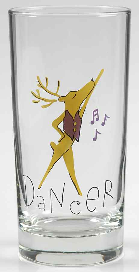 Reindeer 10 Oz Glassware Tumbler by Pottery Barn China-1