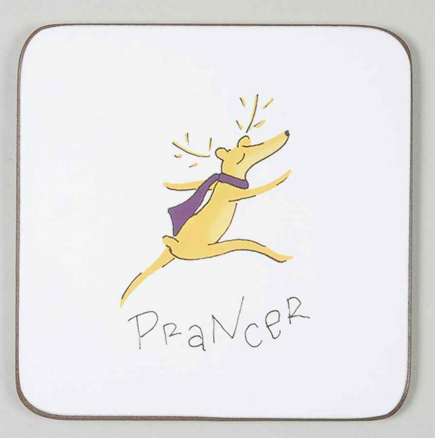 Reindeer Square Corkback Coaster by Pottery Barn China-1