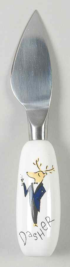Reindeer Cheese Knife with Stainless Blade by Pottery Barn China-1