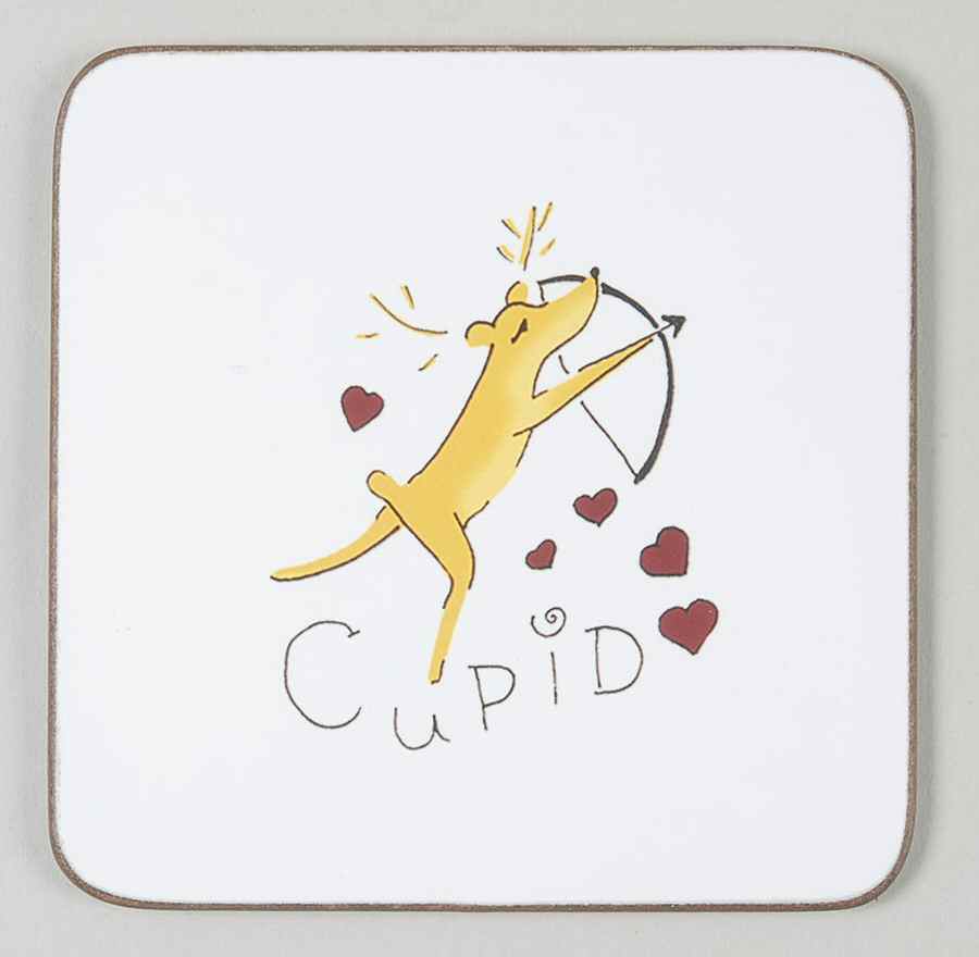 Reindeer Square Corkback Coaster by Pottery Barn China-1