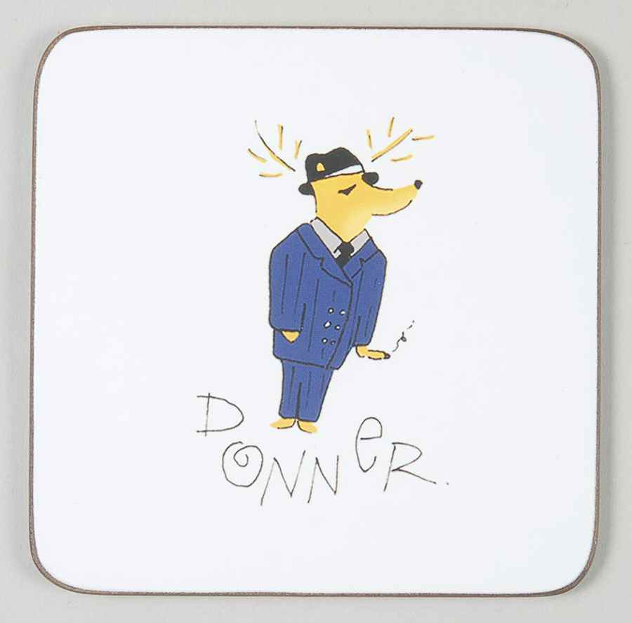 Reindeer Square Corkback Coaster by Pottery Barn China-1