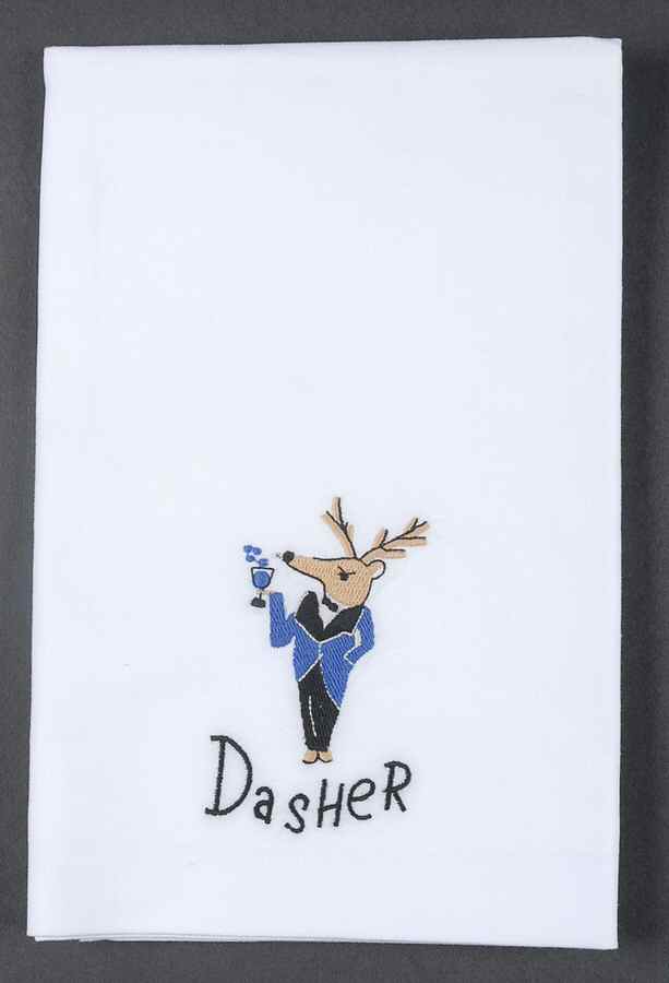Reindeer Cloth Hand Towel by Pottery Barn China-1