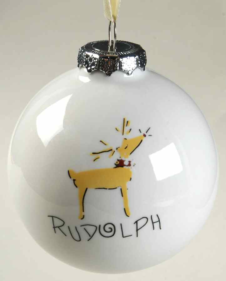Reindeer Ornament Glassware by Pottery Barn China-1