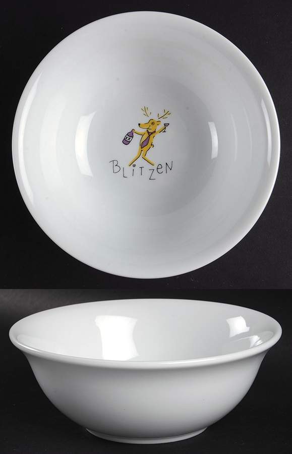 Reindeer Coupe Cereal Bowl by Pottery Barn China-1