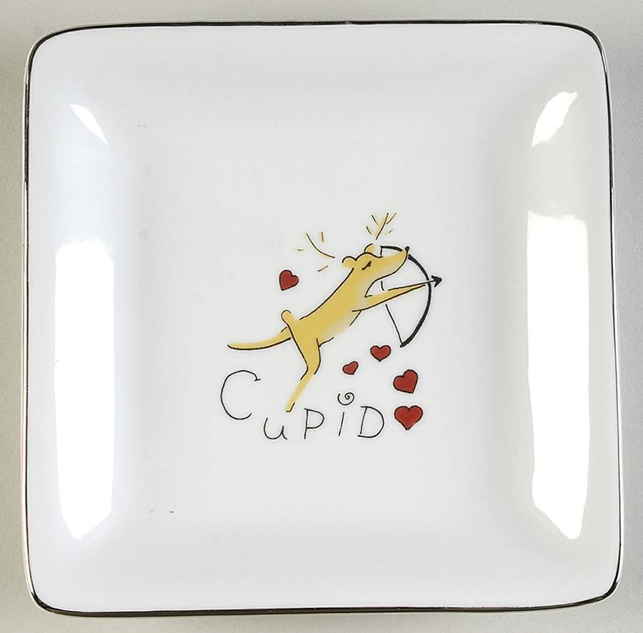 Reindeer Square Appetizer Plate by Pottery Barn China-1