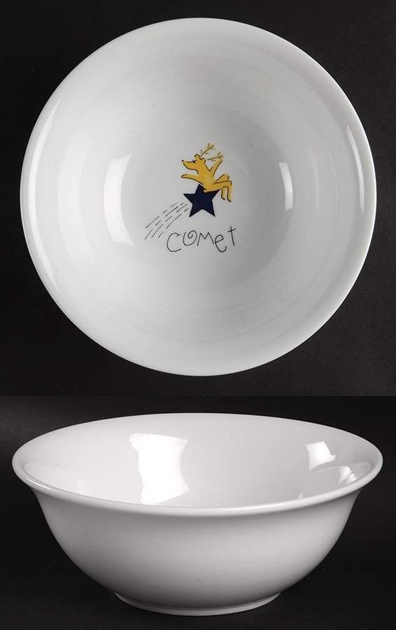 Reindeer Coupe Cereal Bowl by Pottery Barn China-1
