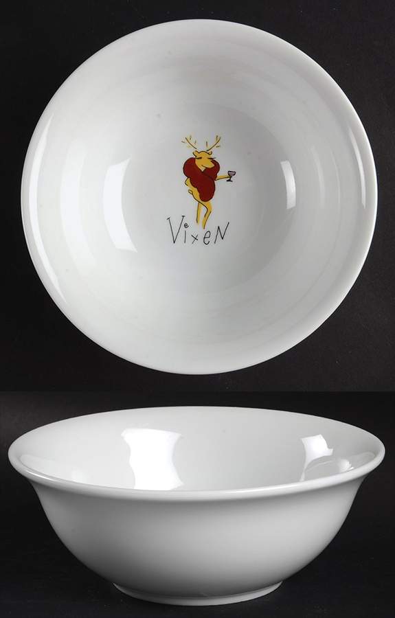 Reindeer Coupe Cereal Bowl by Pottery Barn China-1