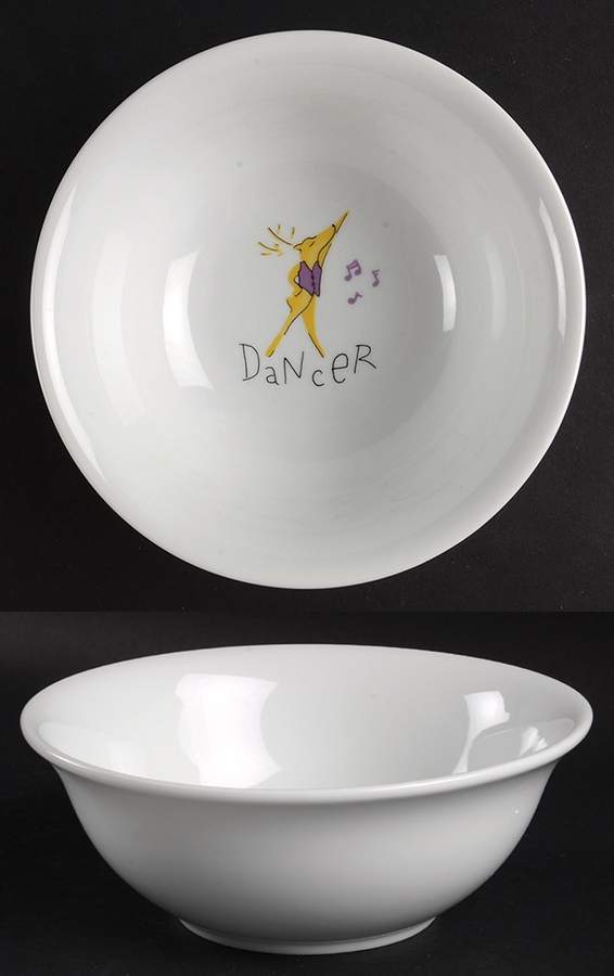 Reindeer Coupe Cereal Bowl by Pottery Barn China-1